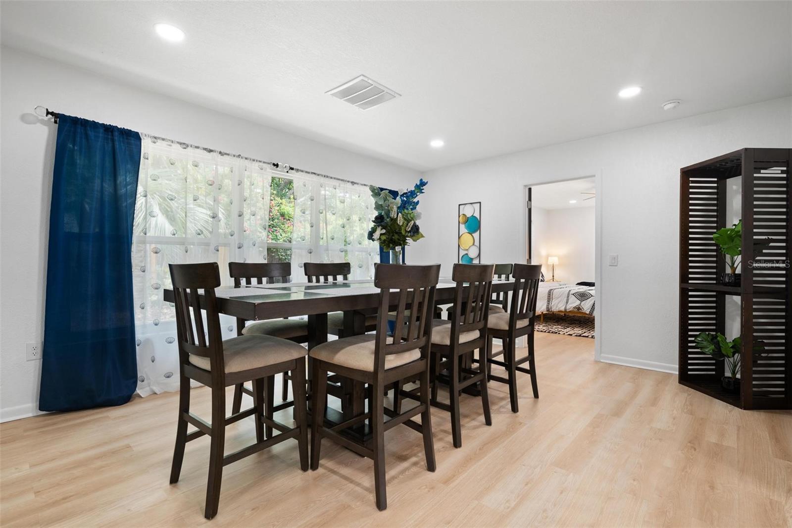 Dedicated dining room for entertaining or a family room