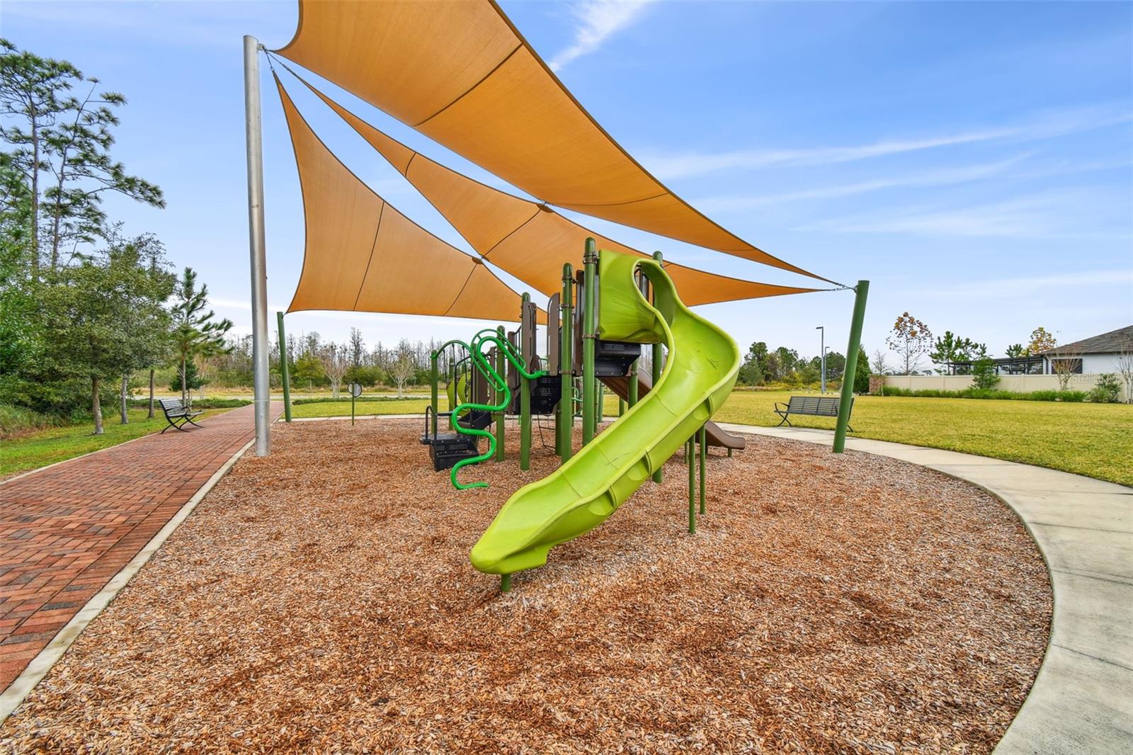 shaded playground