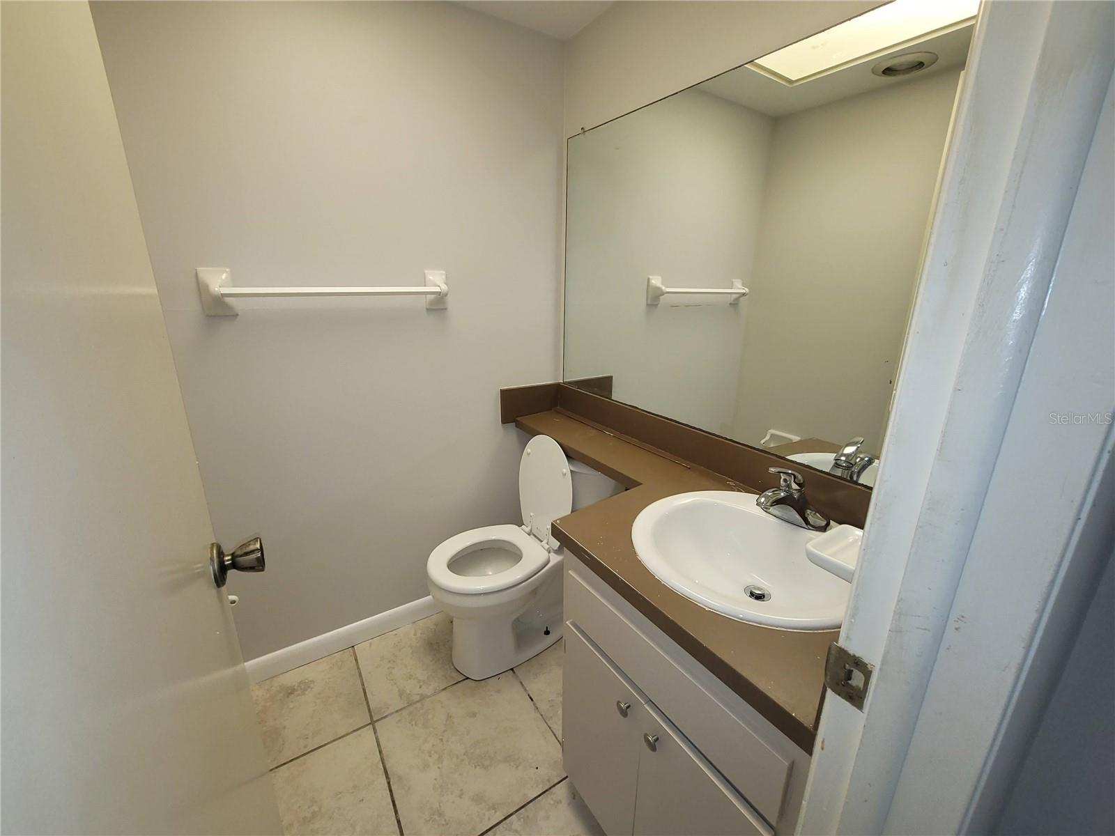 half bath and closet off the bonus room