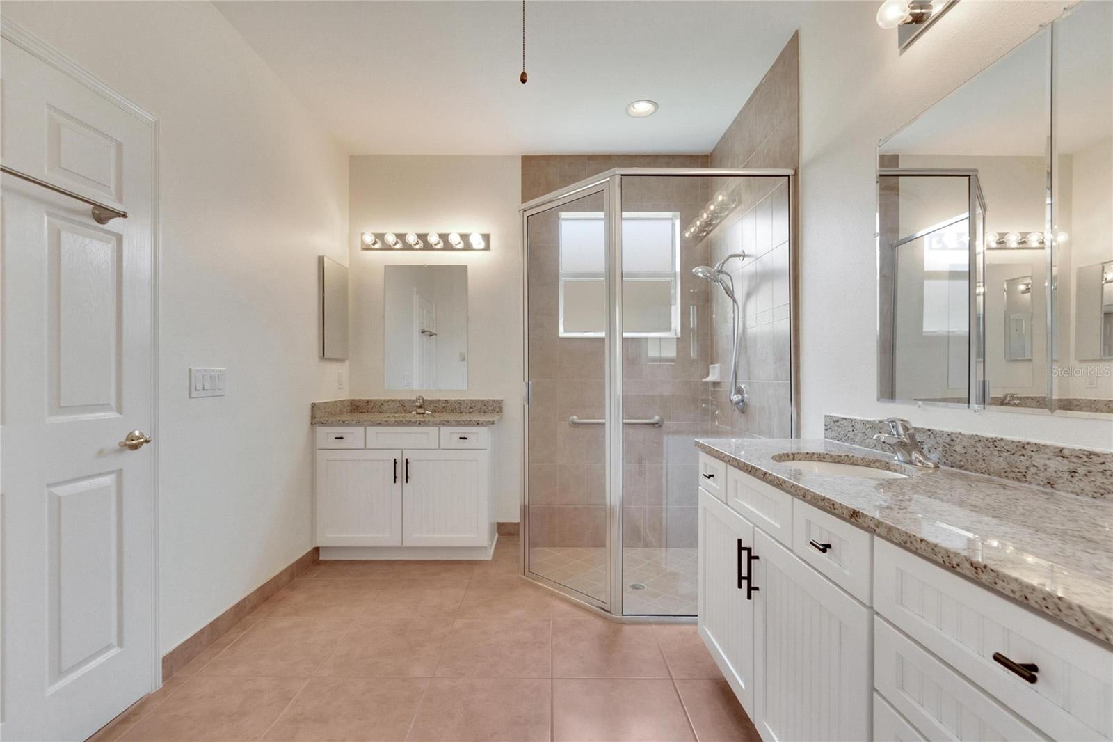 Master Bath with dual sinks