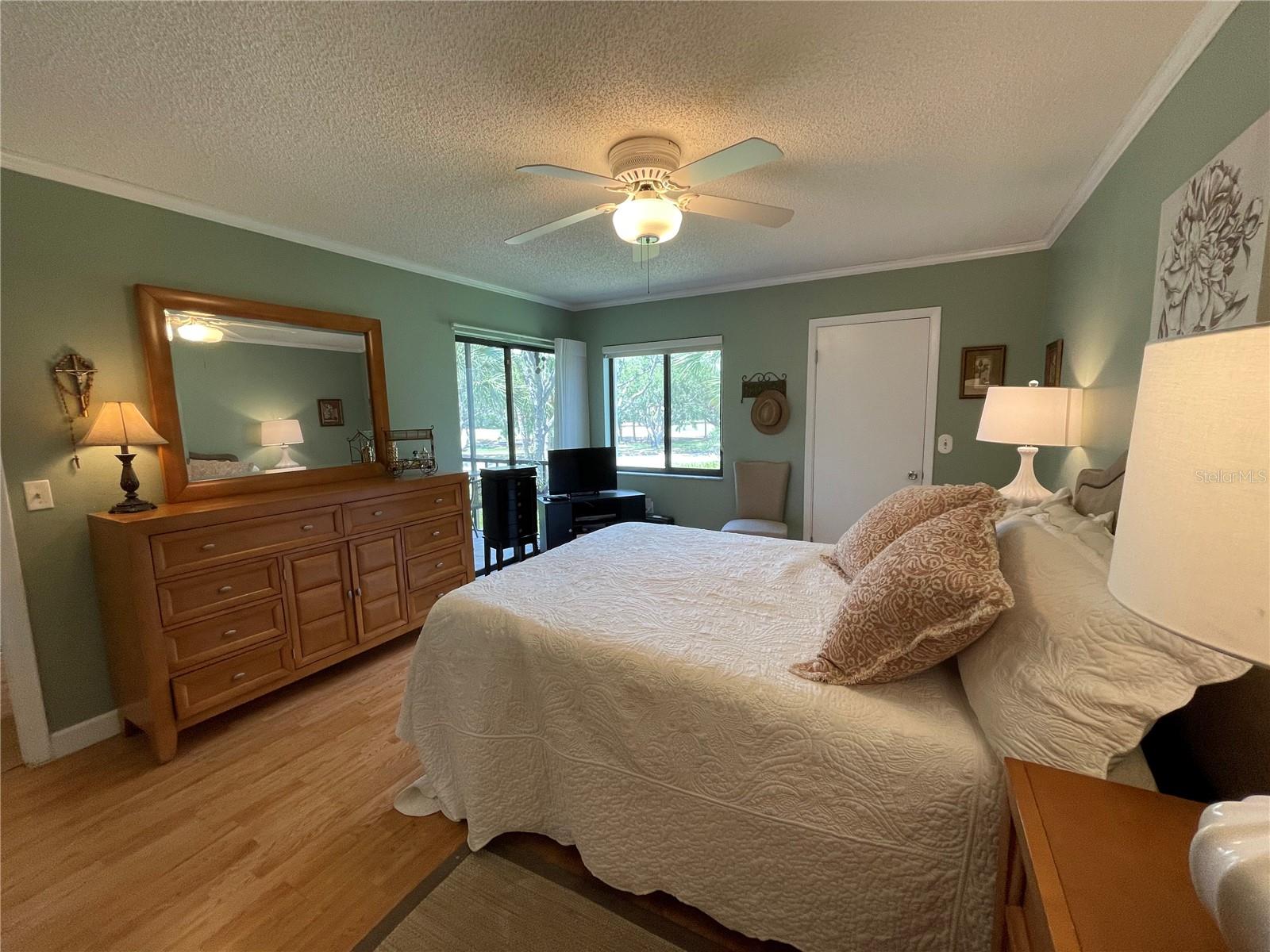 Primary Bedroom with sliding door to patio