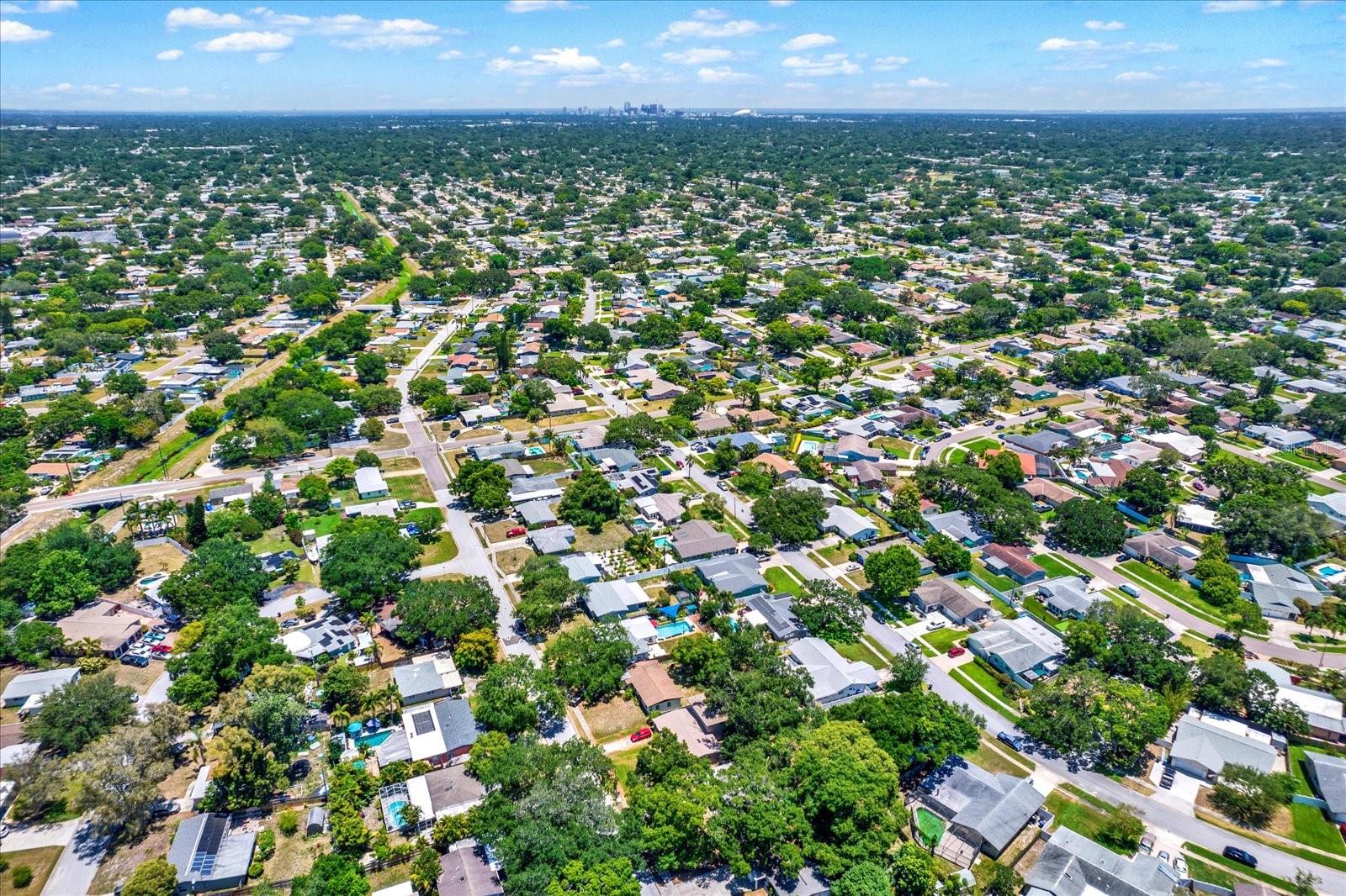 With Downtown St. Pete a short distance away.