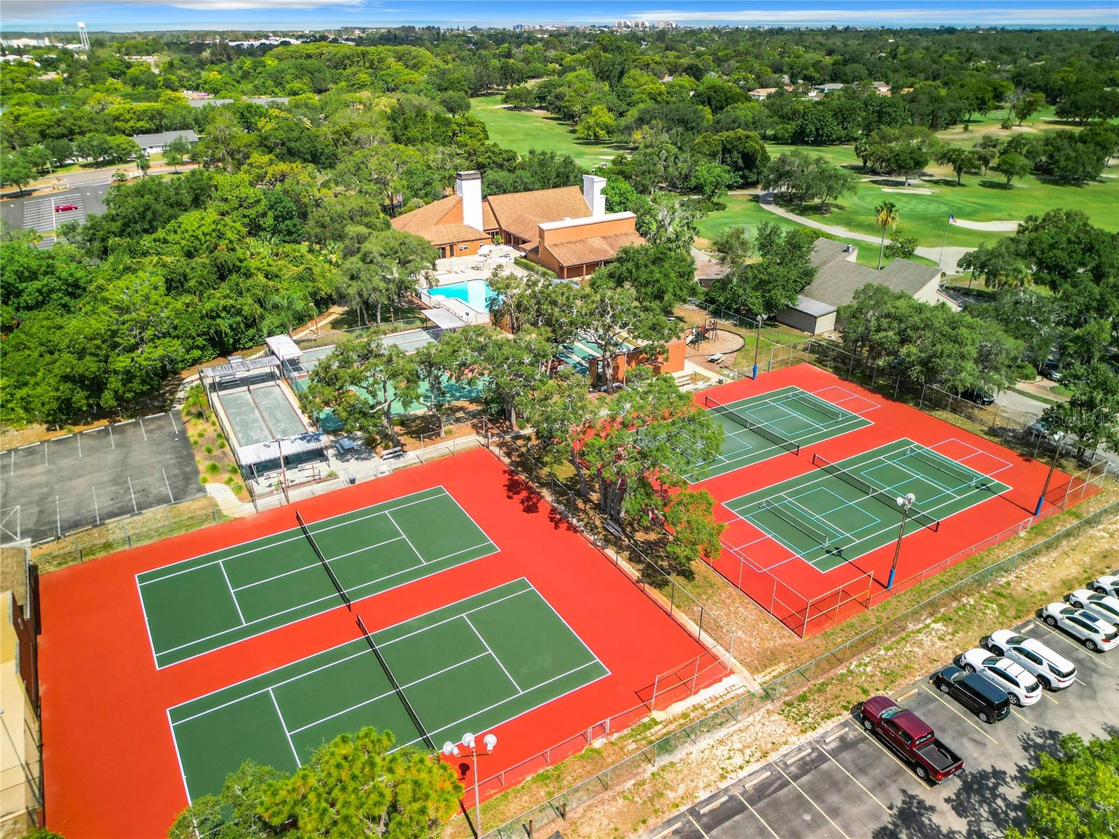 Tennis and pickleball courts