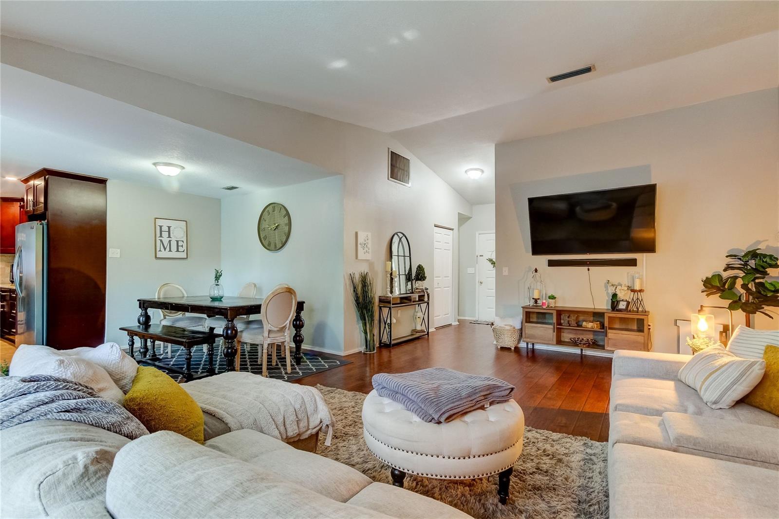 Entry door to living room