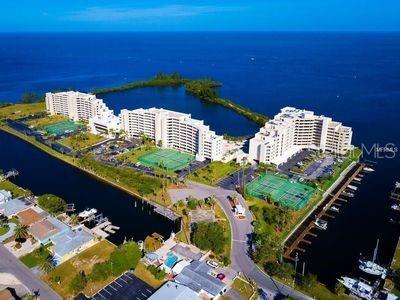 Beautiful aerial view of Gulf Island  Condo is located in Building 3 on the far left nearest the open Gulf of Mexico.  The views are stunning.