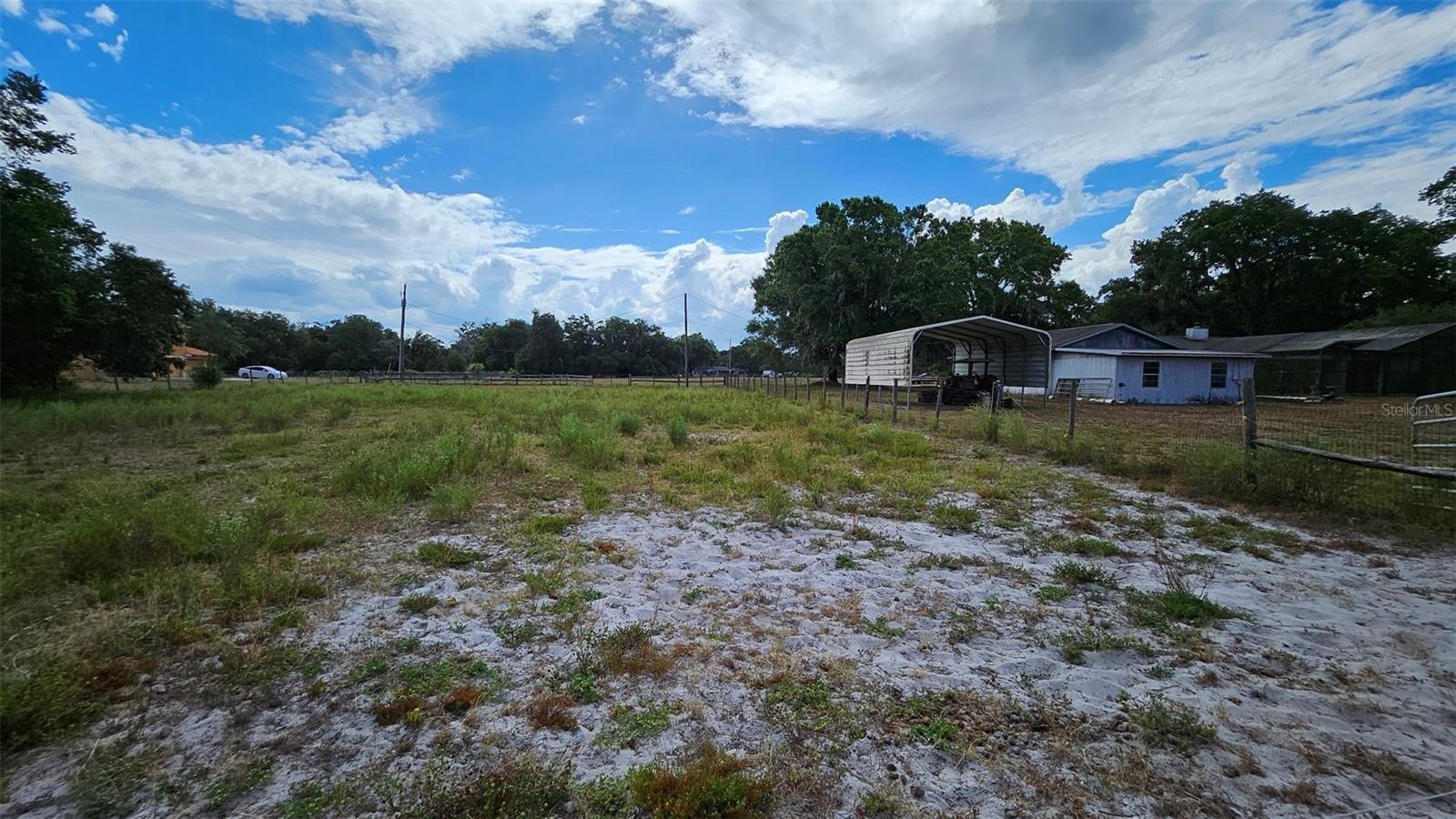 front pastures to the north side of the home