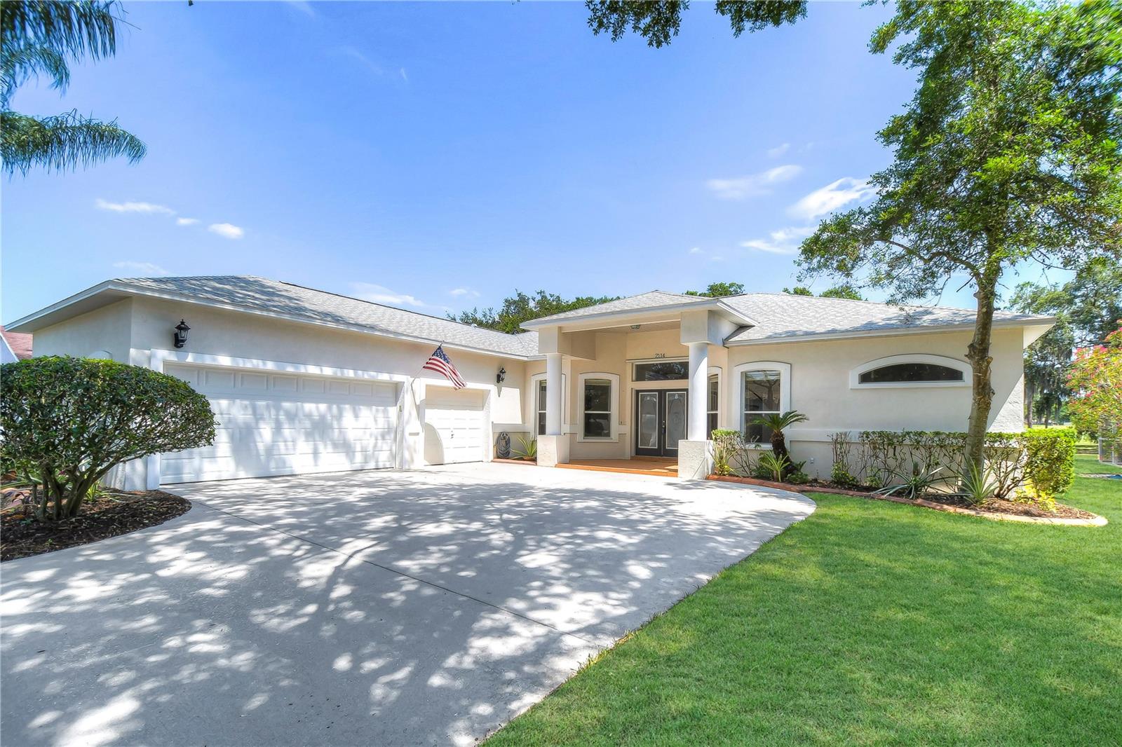 Oversized 3 car garage!