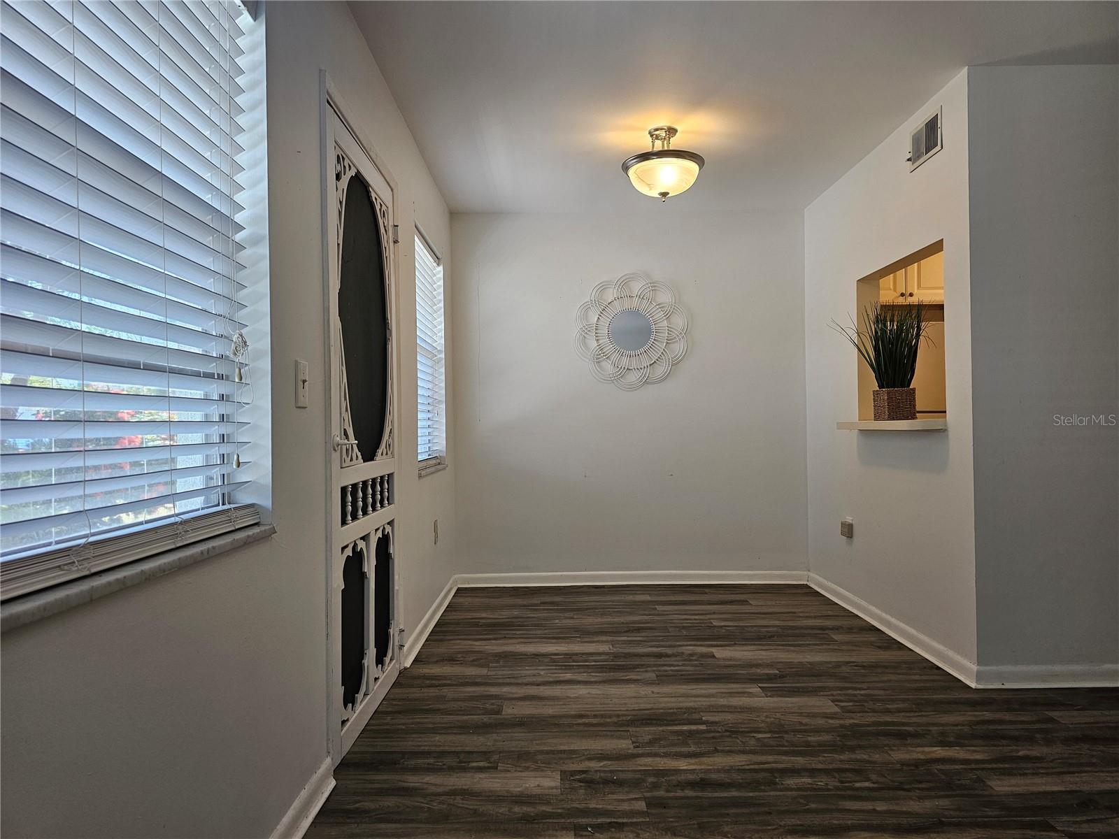 Dining Area w Pass Thru to Kitchen