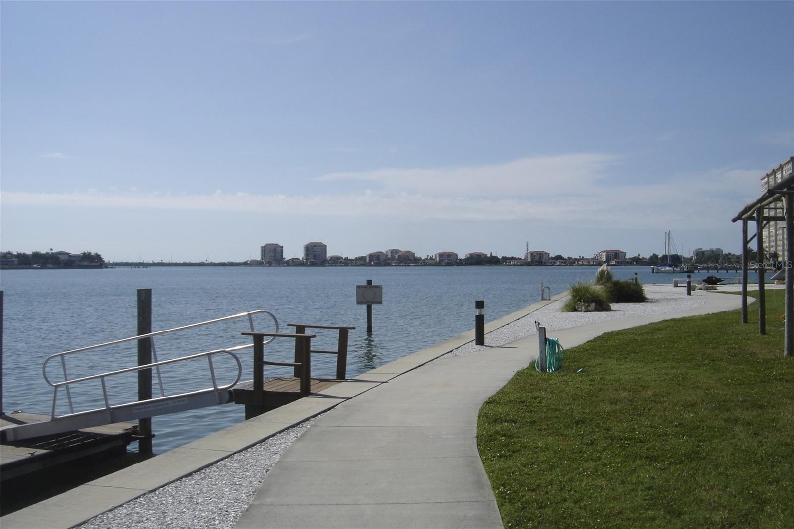 Walking path along Boca Ciega Bay