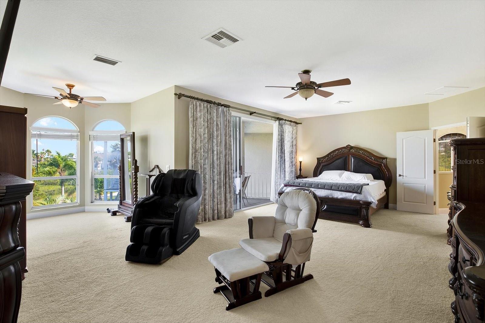 Bring your biggest and best bedroom furniture to fill this spacious retreat