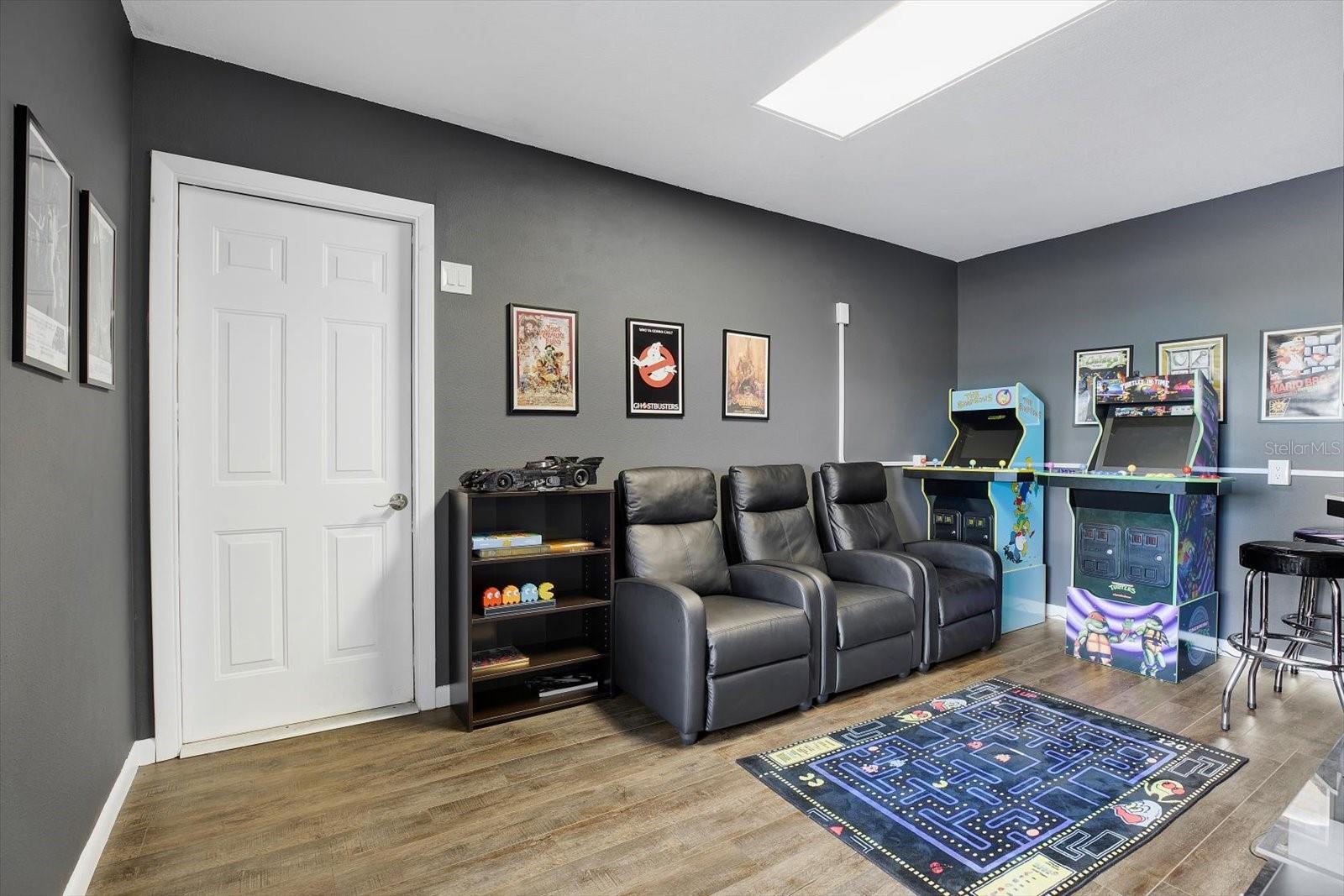 A separate game room could be used as a 5th bedroom, media room or home gym