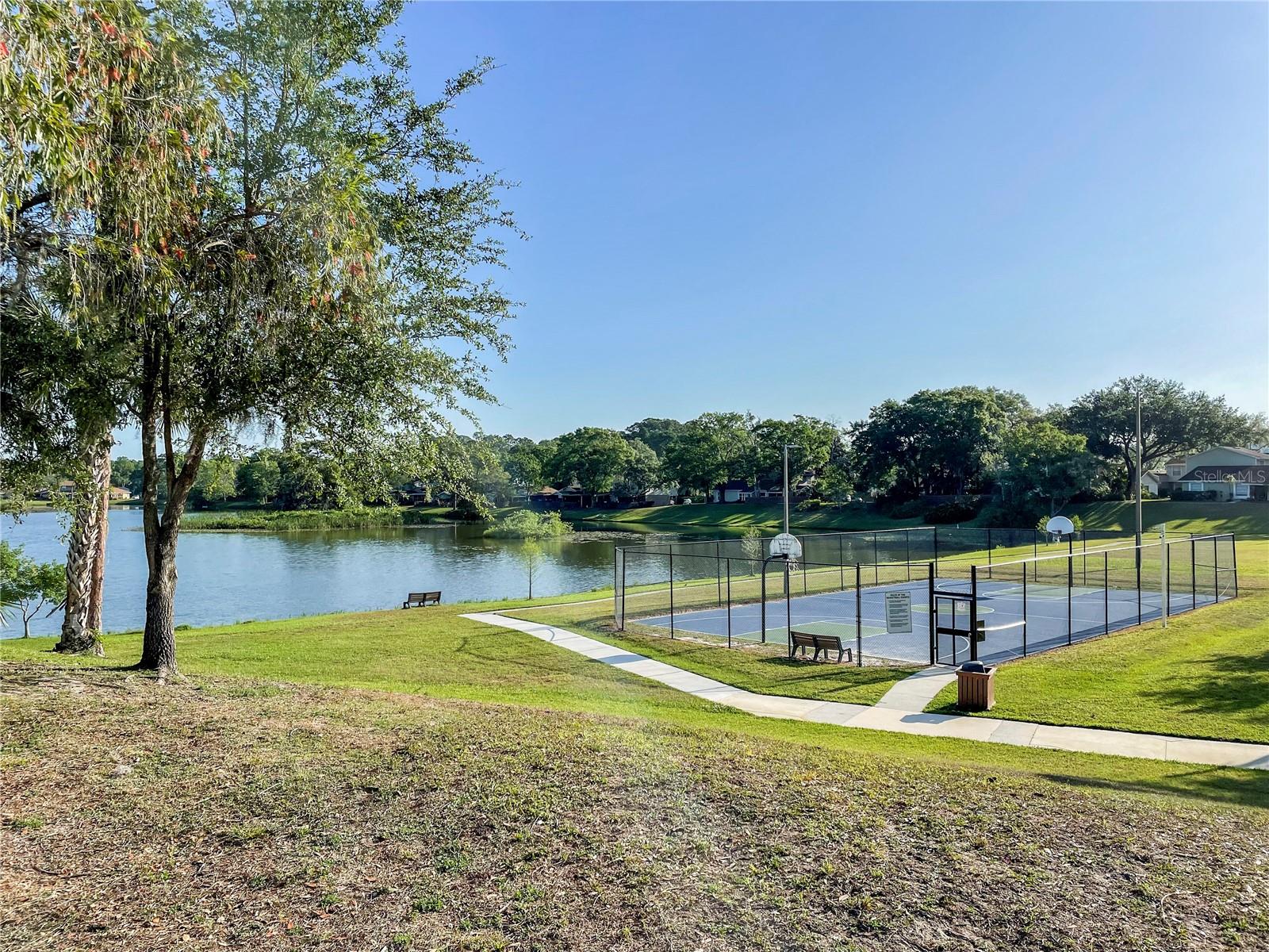 Beautiful lake with benches to enjoy!