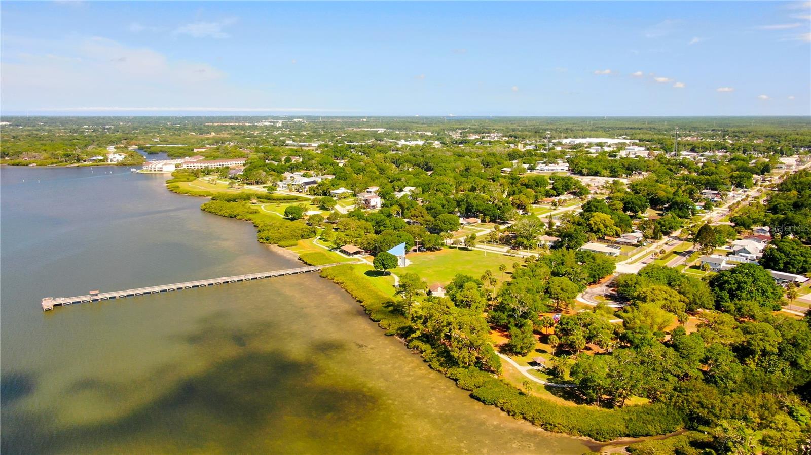 Local pier and parks across the street and within 2 min walk