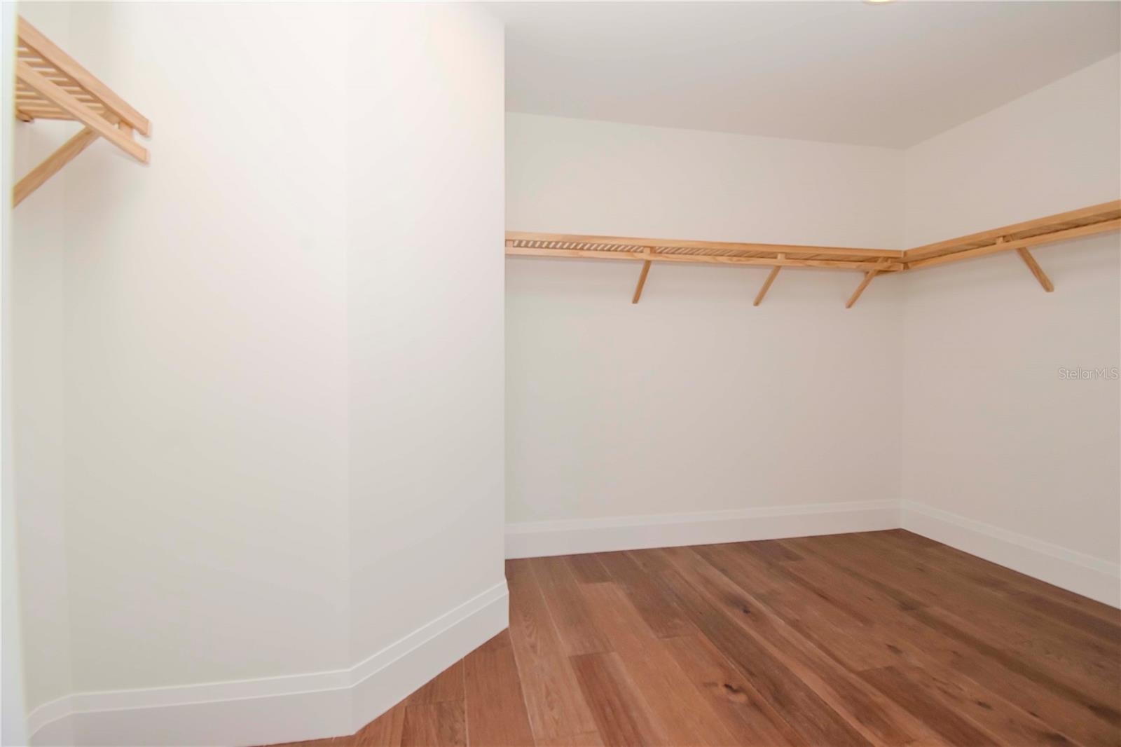 Spacious Primary closet