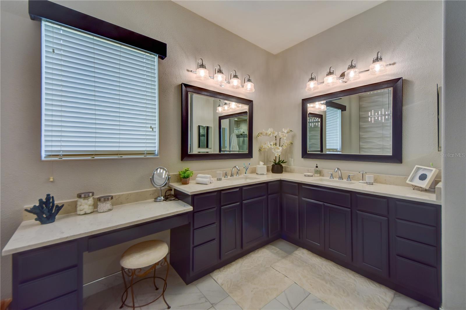 Primary Bathroom W/ His/Hers Sinks and Vanity