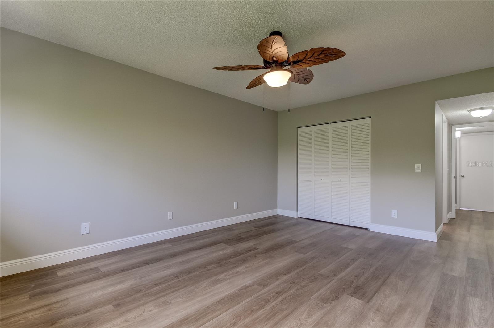 Master Bedroom...note the new fan!