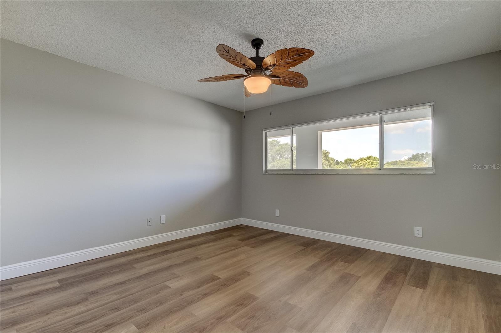 Second Bedroom with new fan, awaiting new window