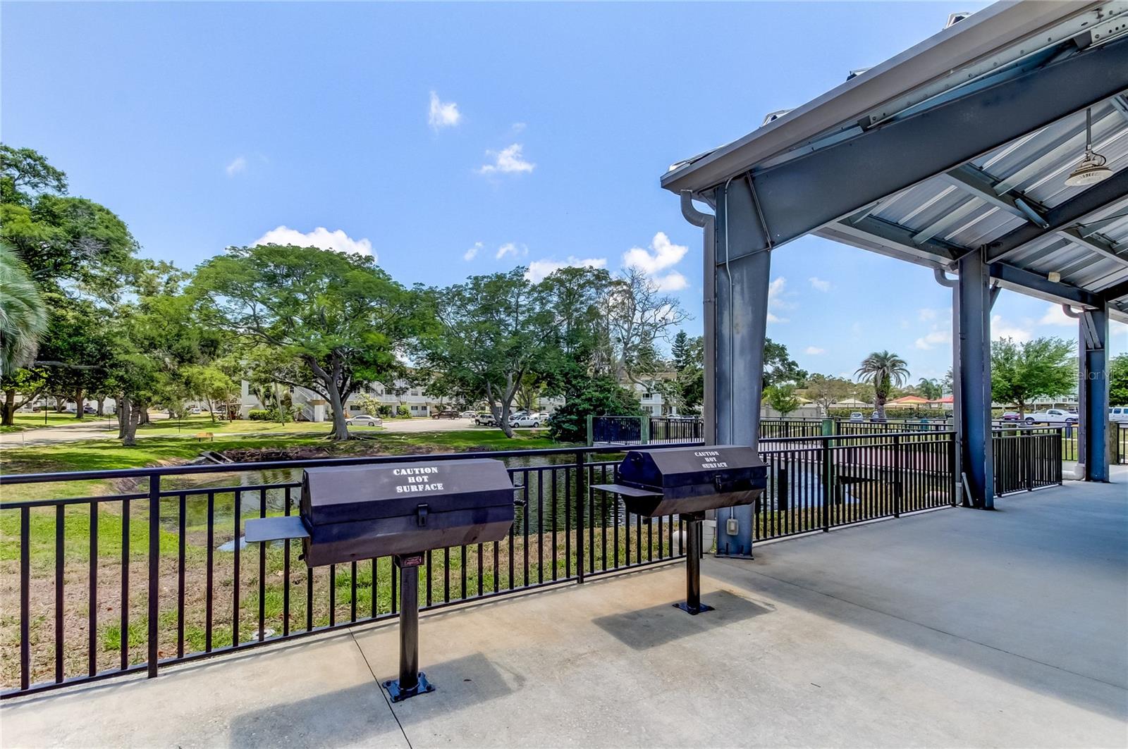 Grills beside the Pavilion