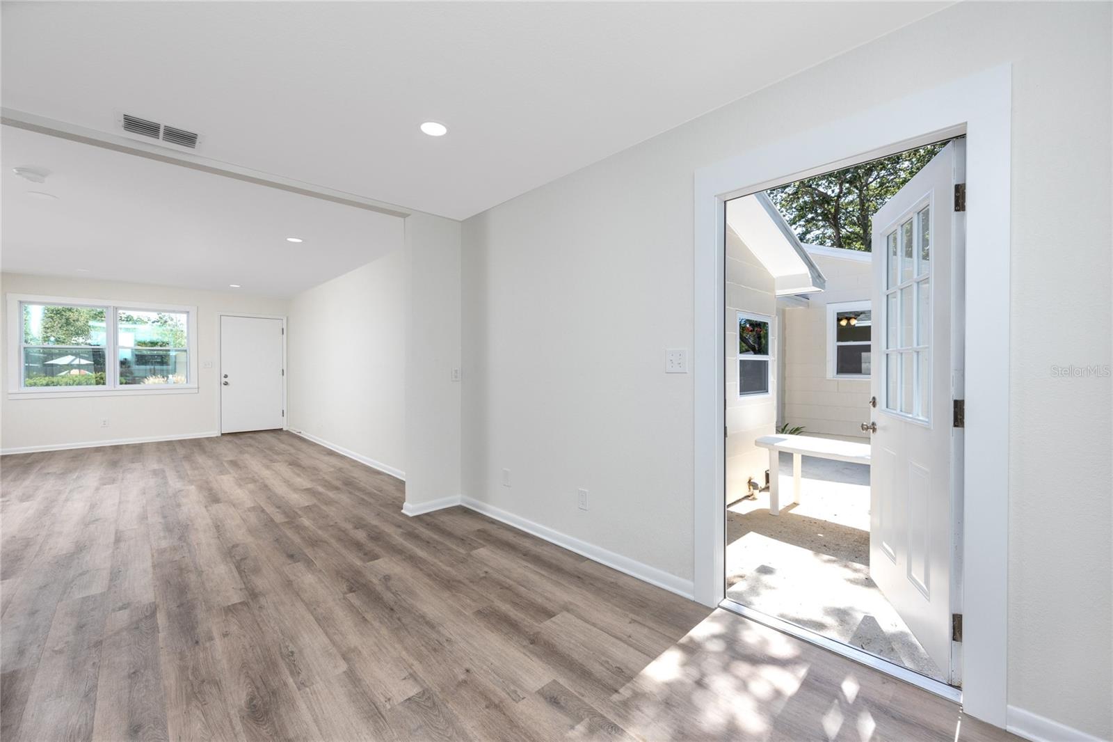 Large front room in the In-law apartment