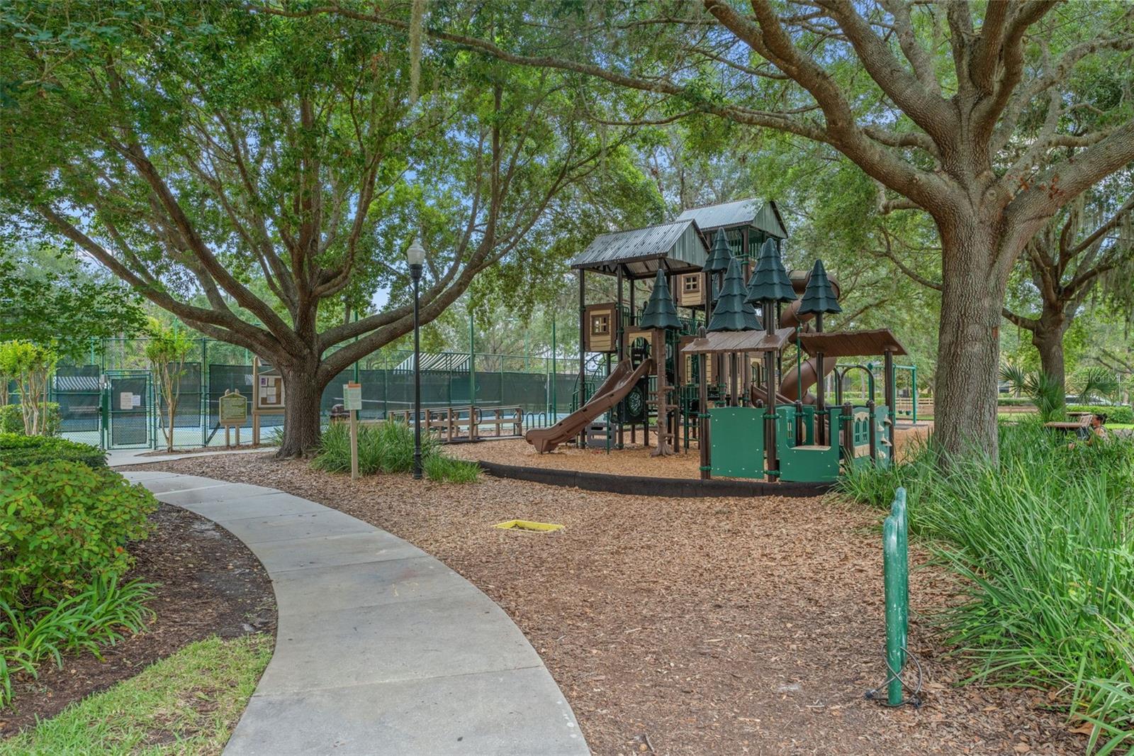 Excellent playground facilities with tennis and pickleball