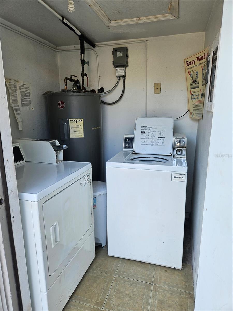 Laundry Room by Carport for the units.