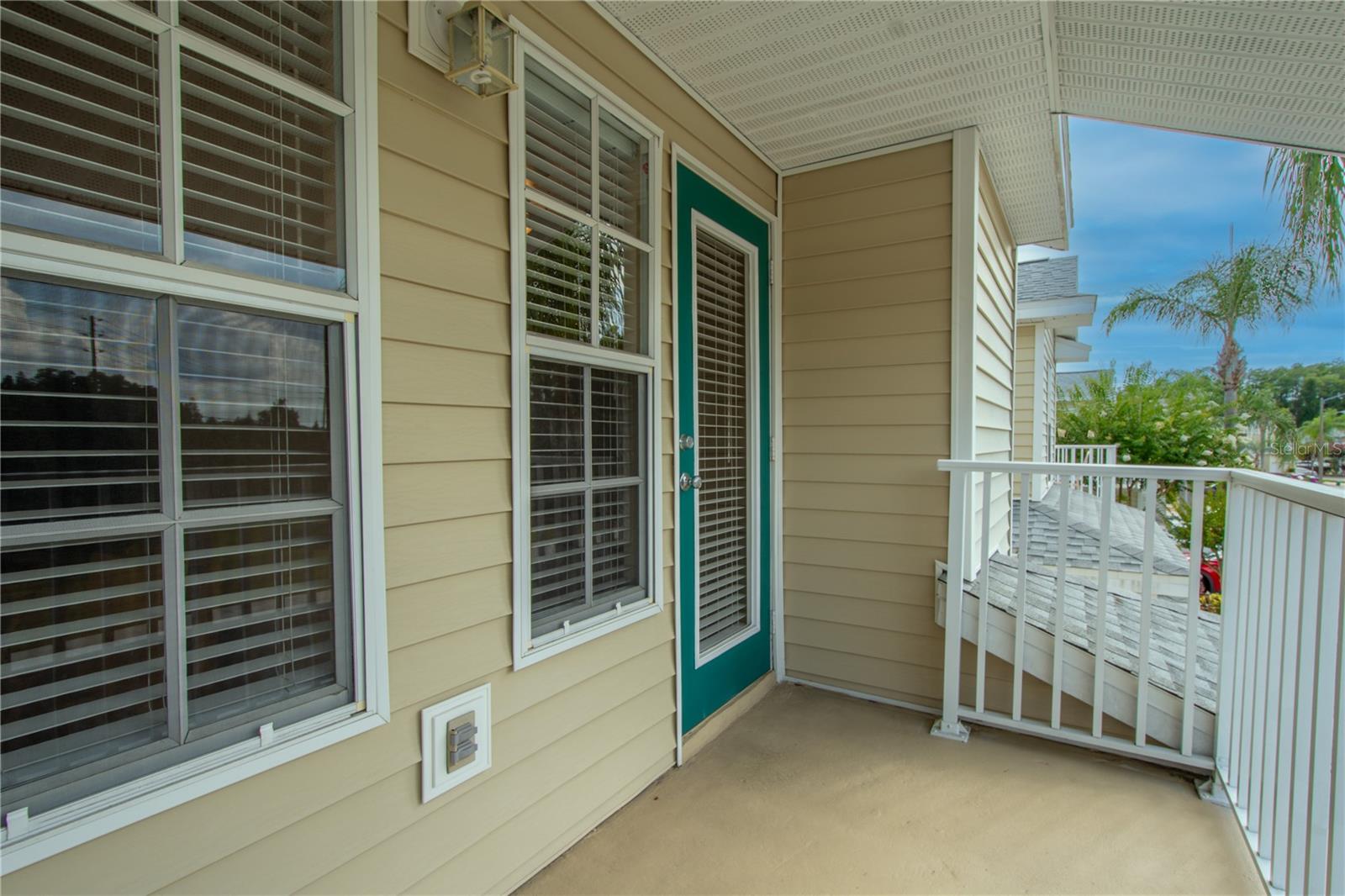 Spacious balcony