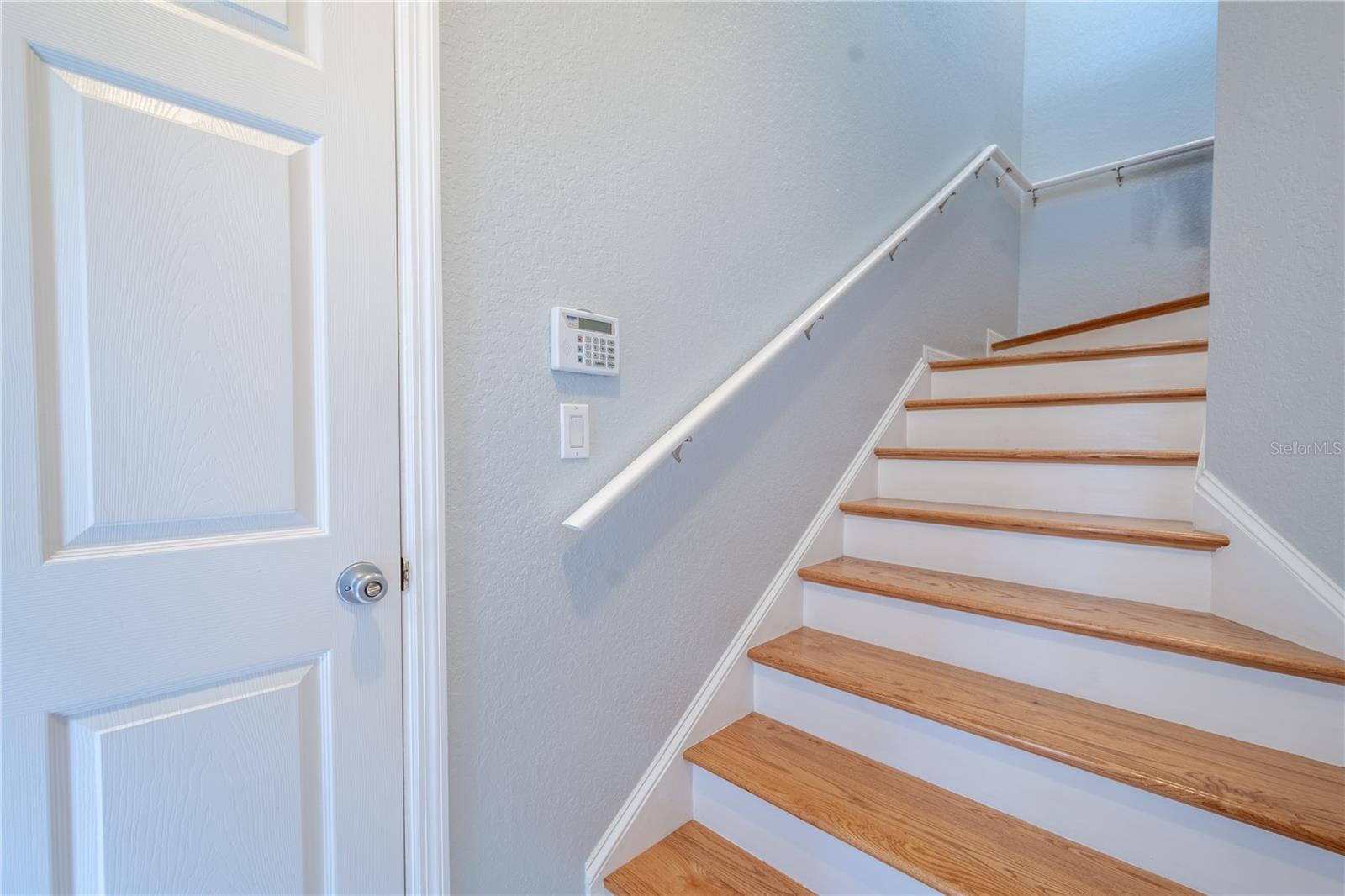 Garage parking is below the home with an interior entry.