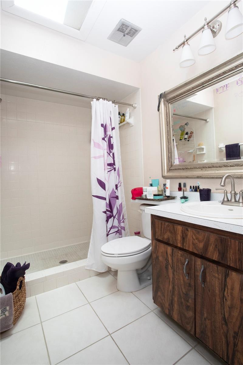 MASTER BATHROOM WITH STEP IN SHOWER