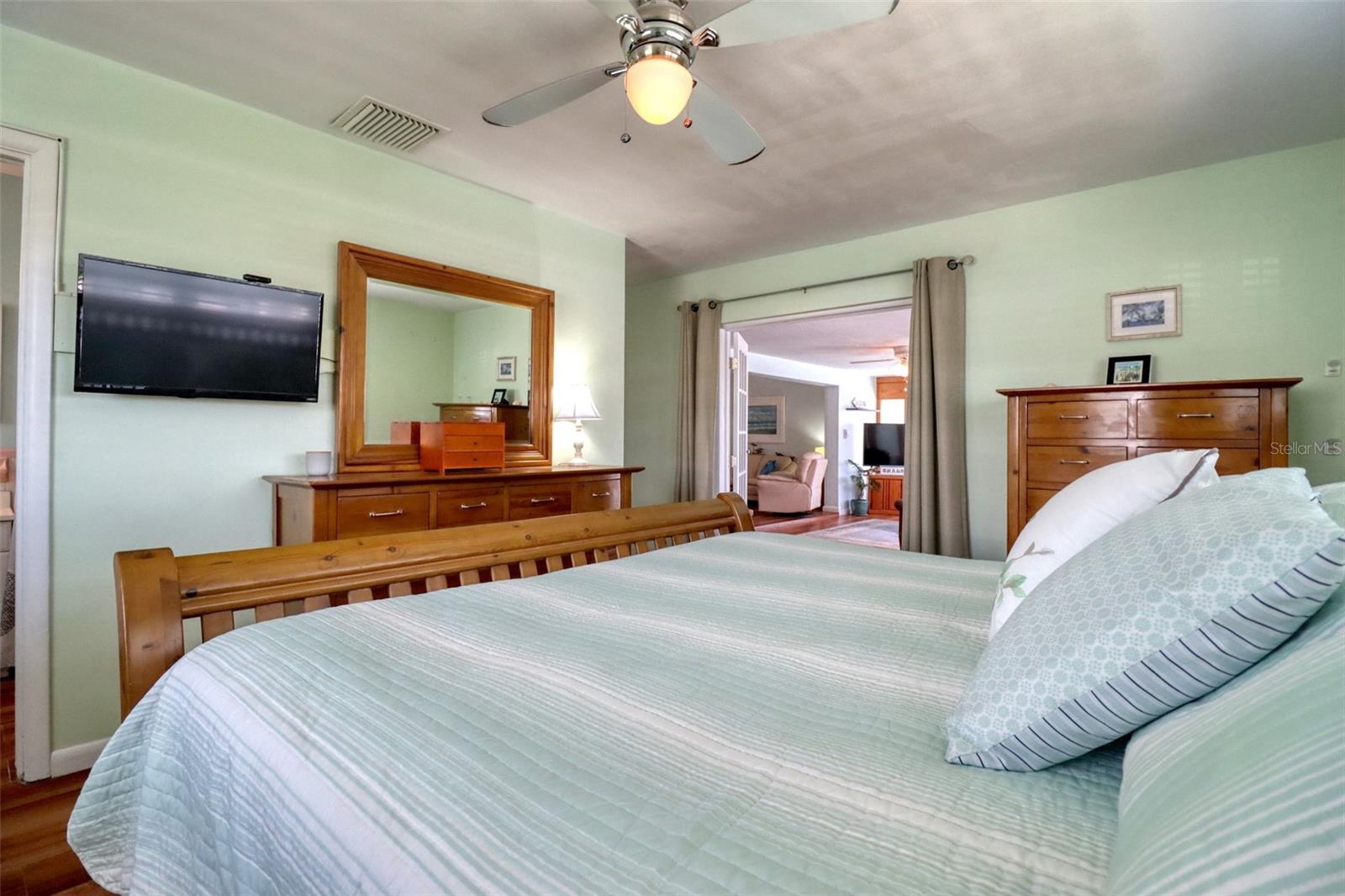 Master Bedroom with French Doors