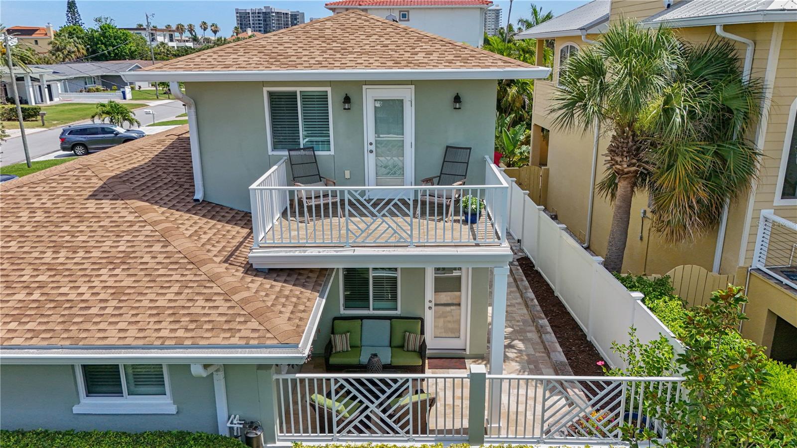 TWO porches affording great views of the canal.