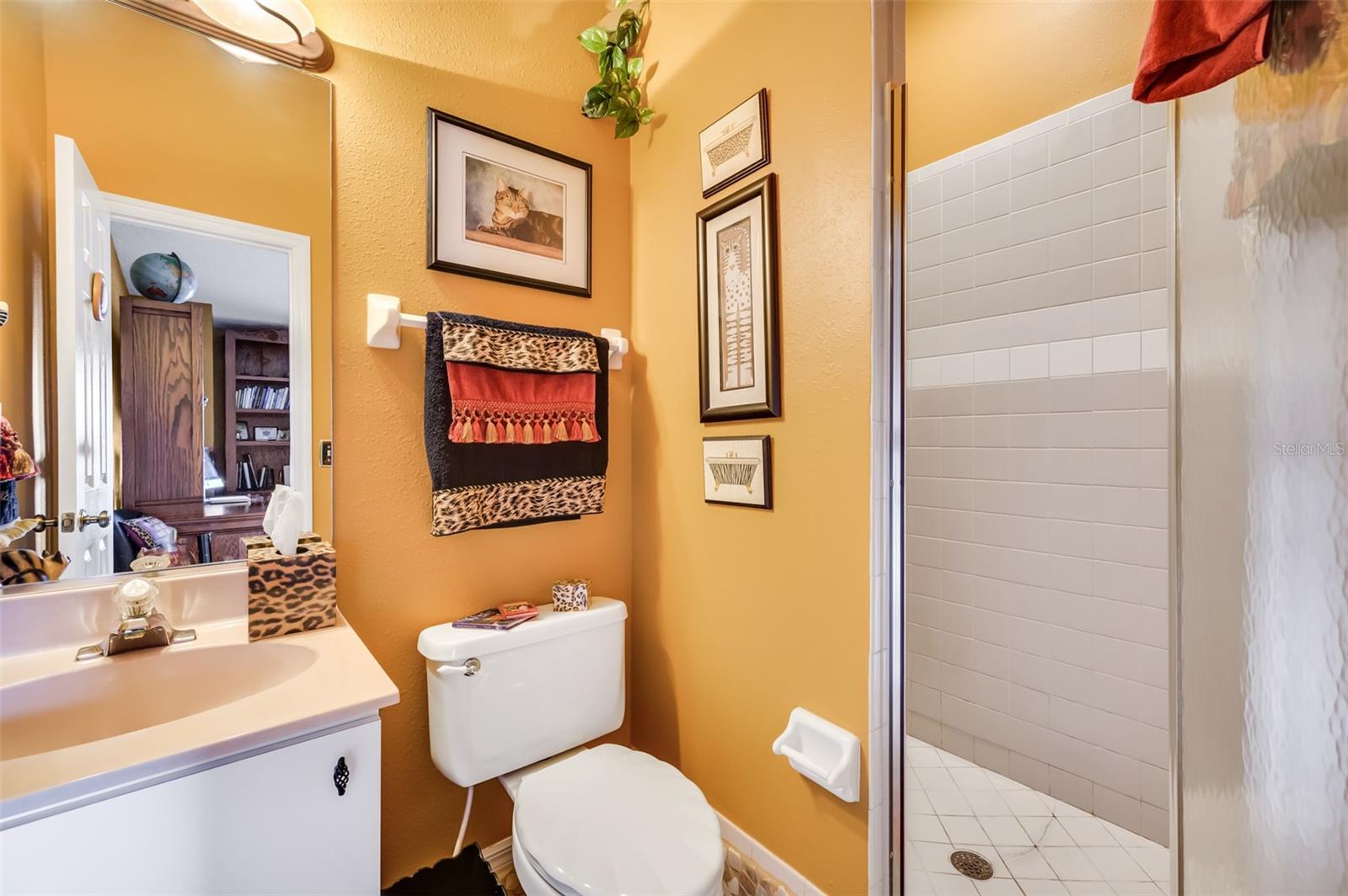 Second bedroom suite bathroom with shower