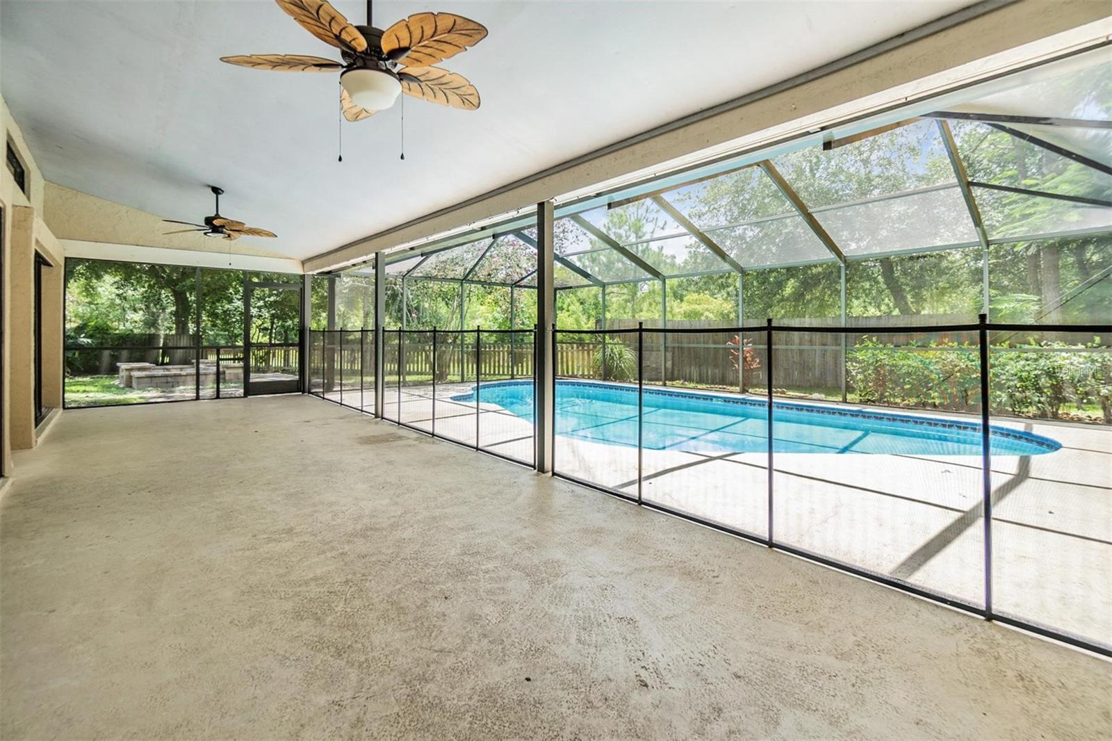 Large covered patio 2nd angle