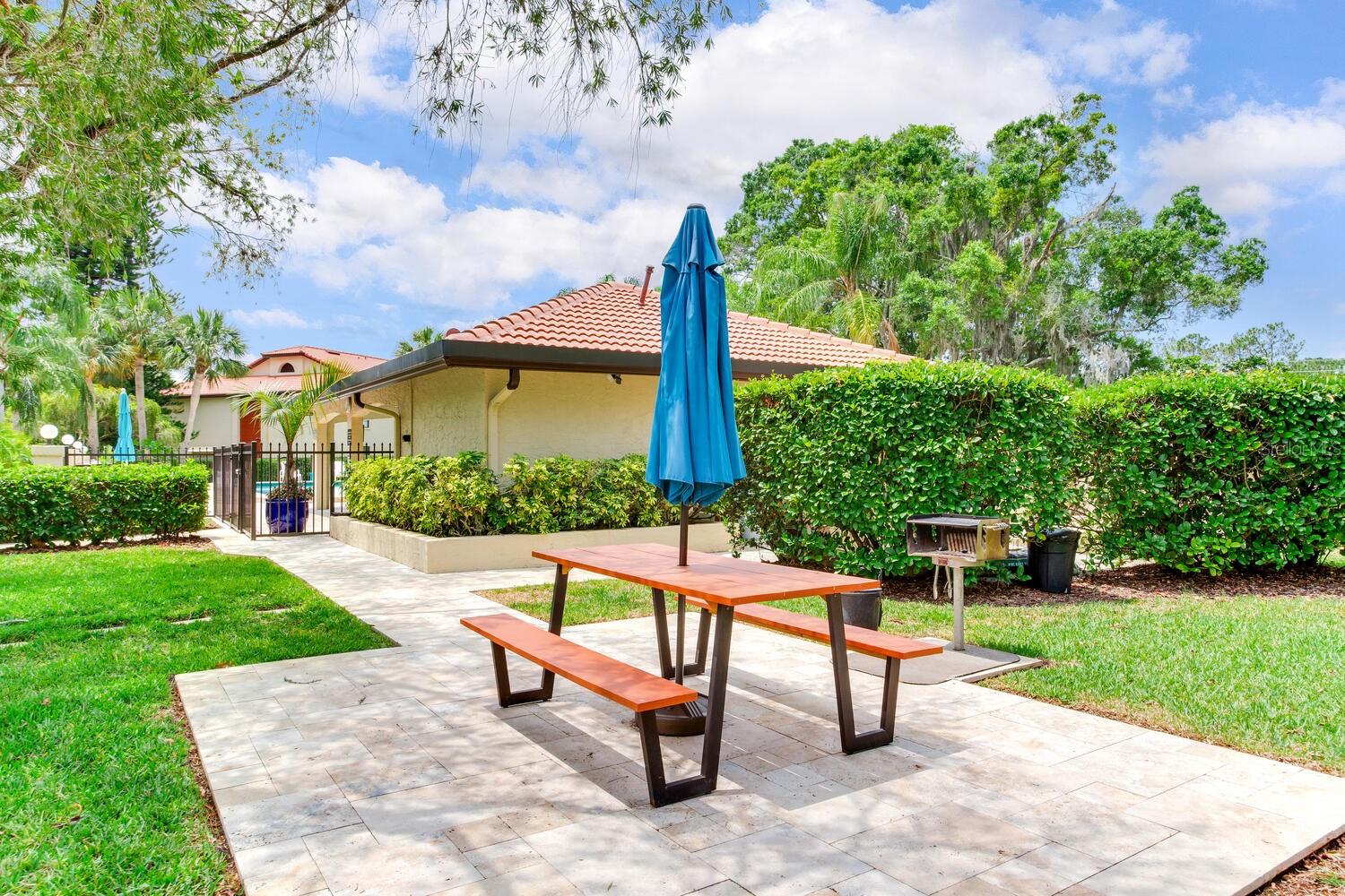 Picnic area and bbq grill