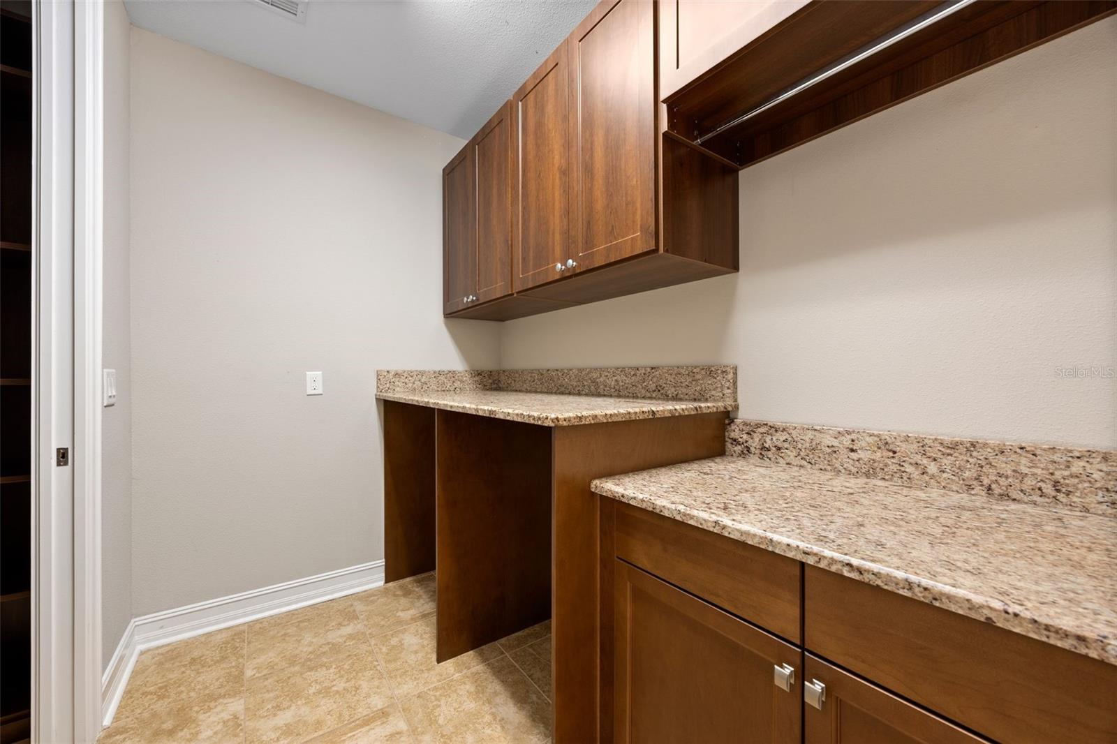 Laundry room with space to fold clothes