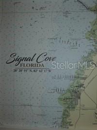 Map of Signal Cove Subdivision.