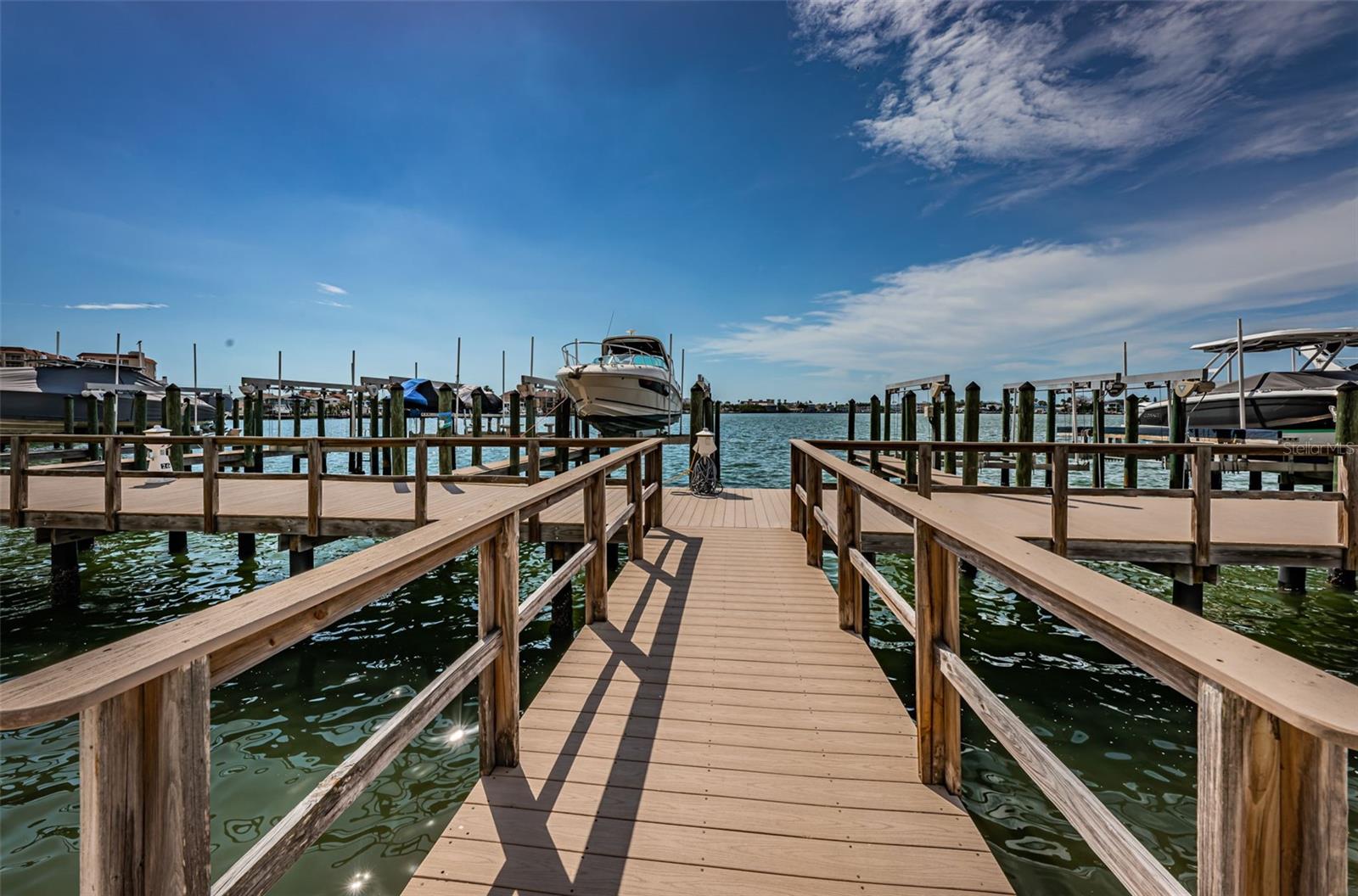 .. Boat Ramp and Docks run along the Buildings. Boaters are Patience and will find a Dock . There is always one for sale during the course of a year..