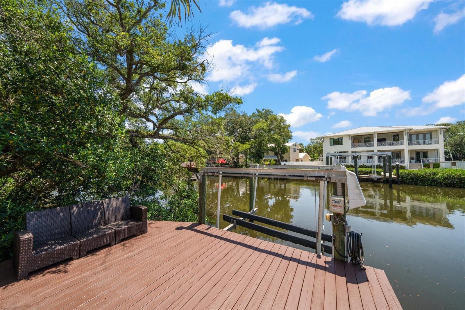 Dock with 7000lb Boat Lift