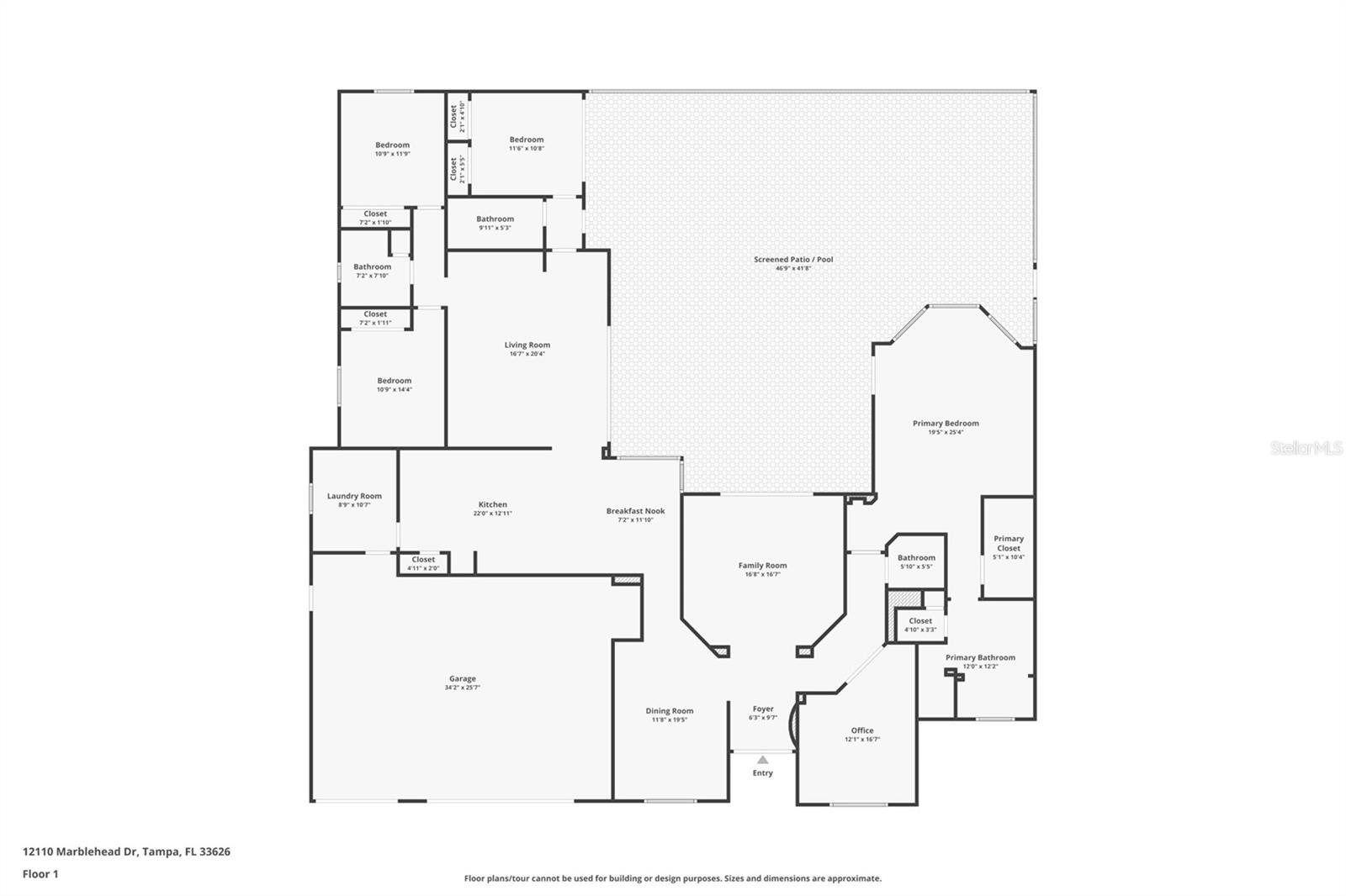 Approximate floor plan