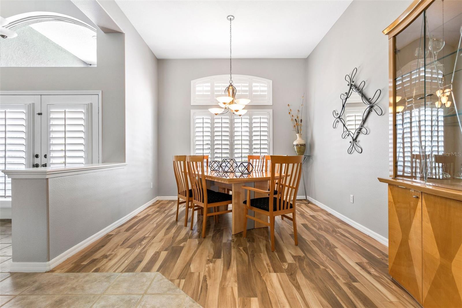 Formal dining space