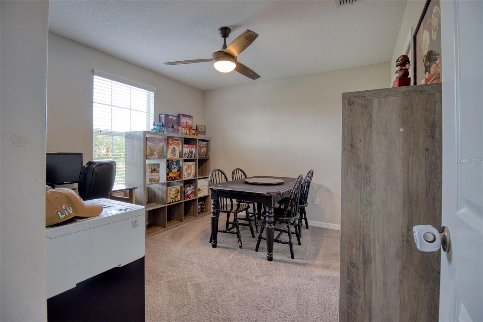 Bedroom 4 includes a ceiling fan.