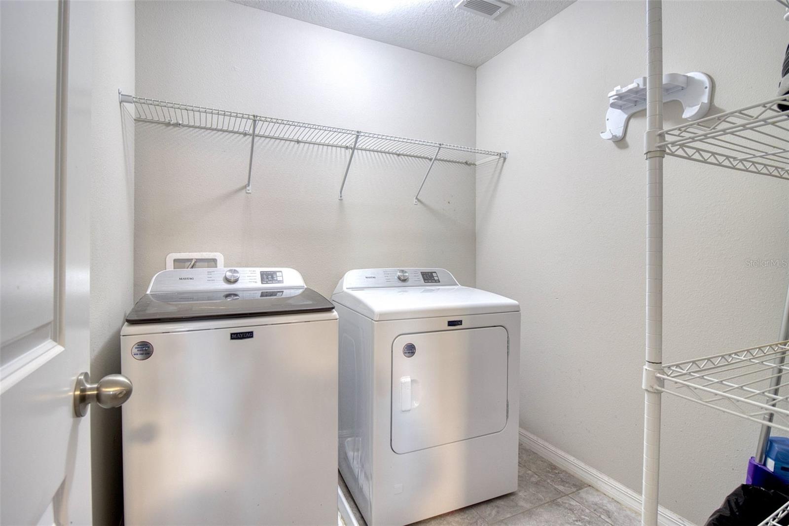 Inside laundry is located upstairs to save you time with your chores. Washer and Dryer are less than 1 year old.