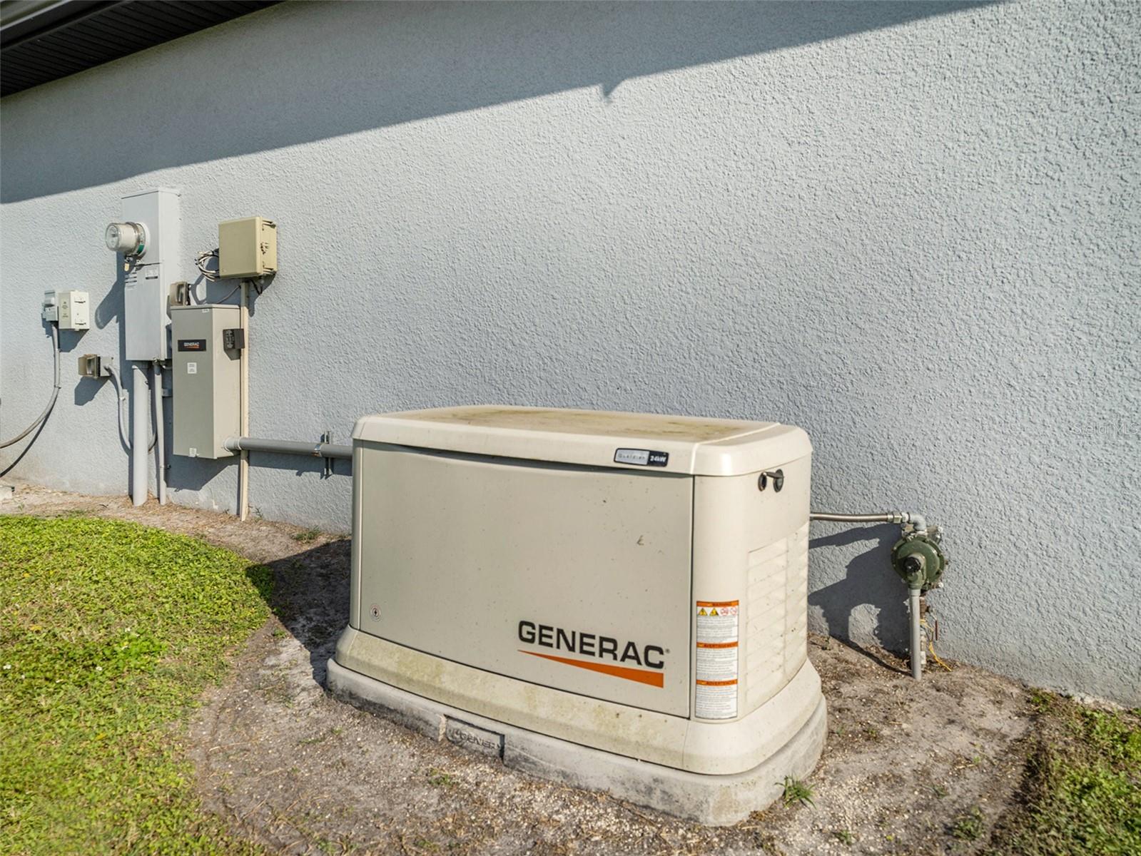 24,000-watt gas generator