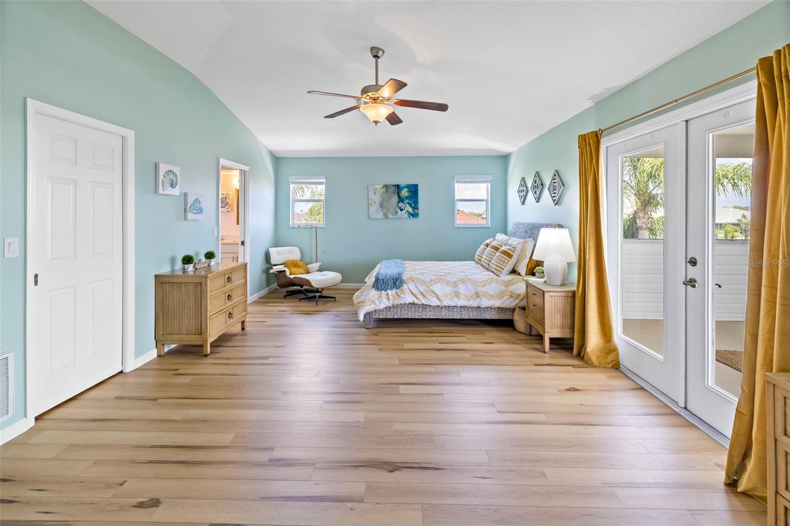 Beautiful oversized master bedroom.