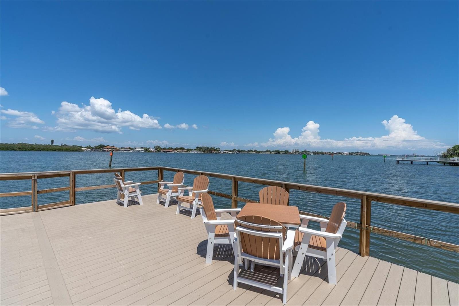 Enjoy a glass of wine on the dock!