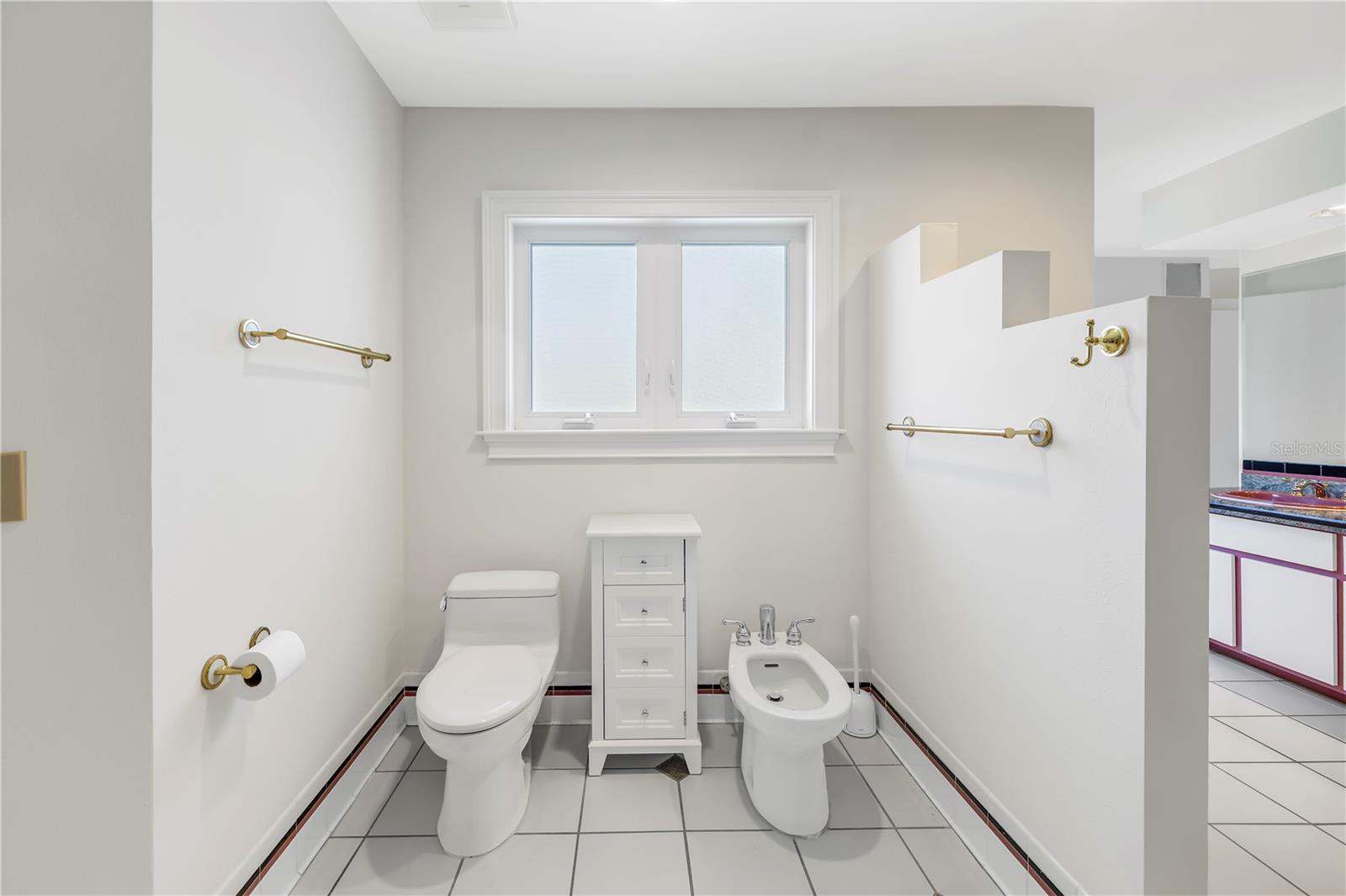 Space to reconfigure a private water closet