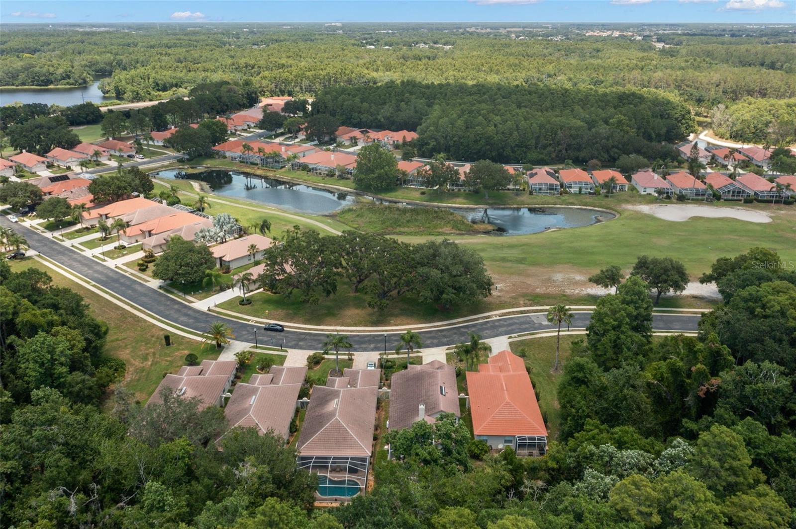 Golf course across the street