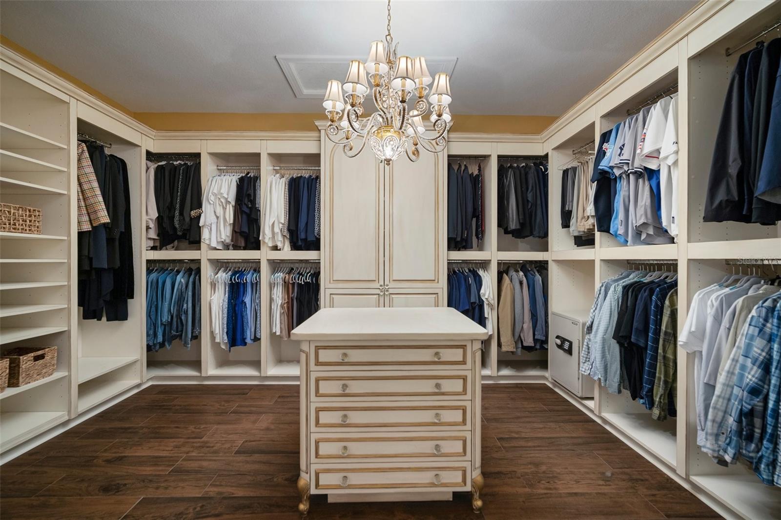 Dressing Room with custom cabinetry