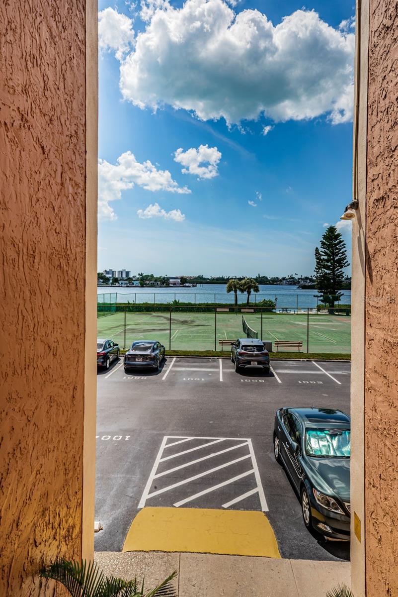 Water view from unit entrance