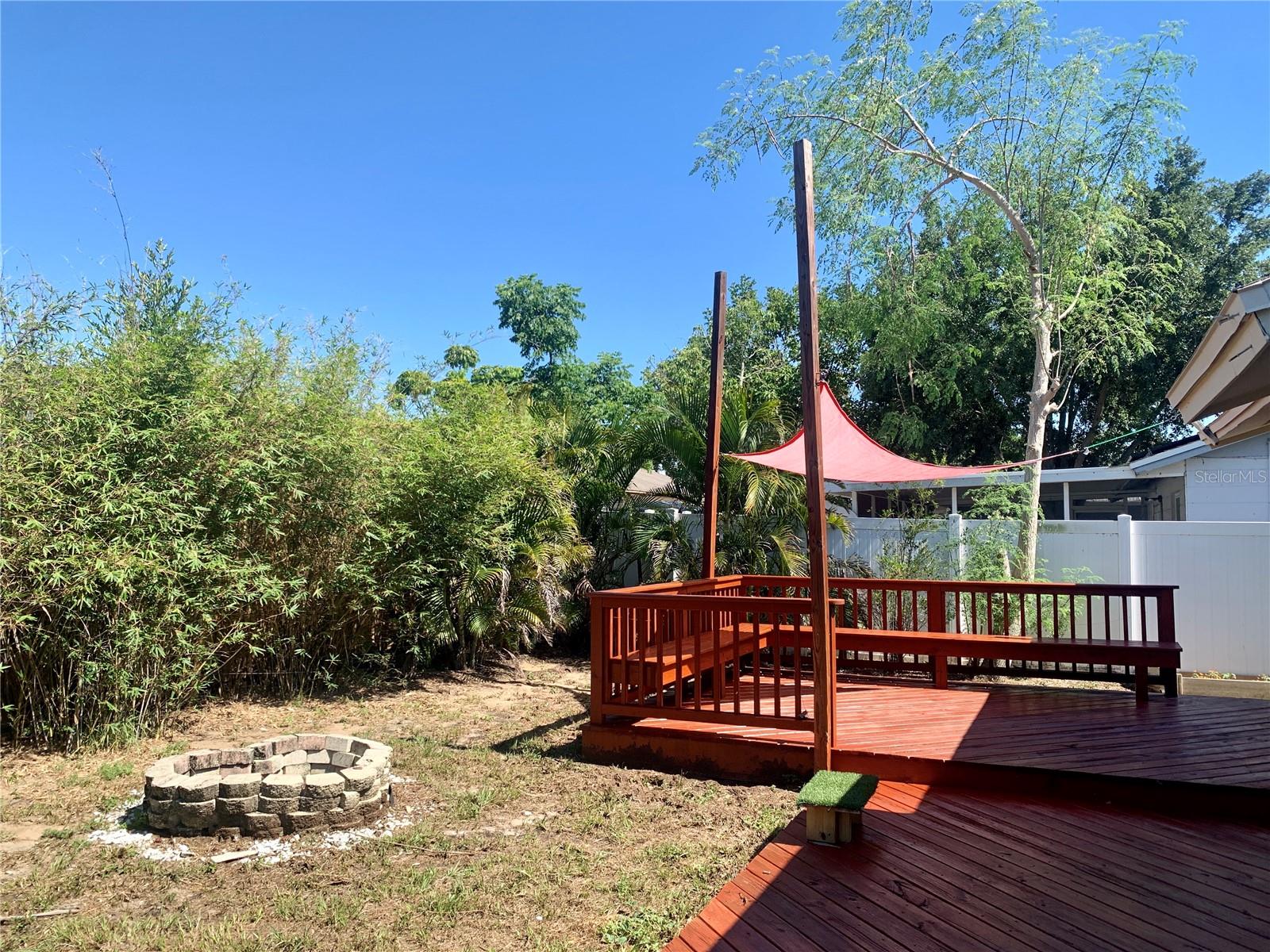 Back porch/fire pit