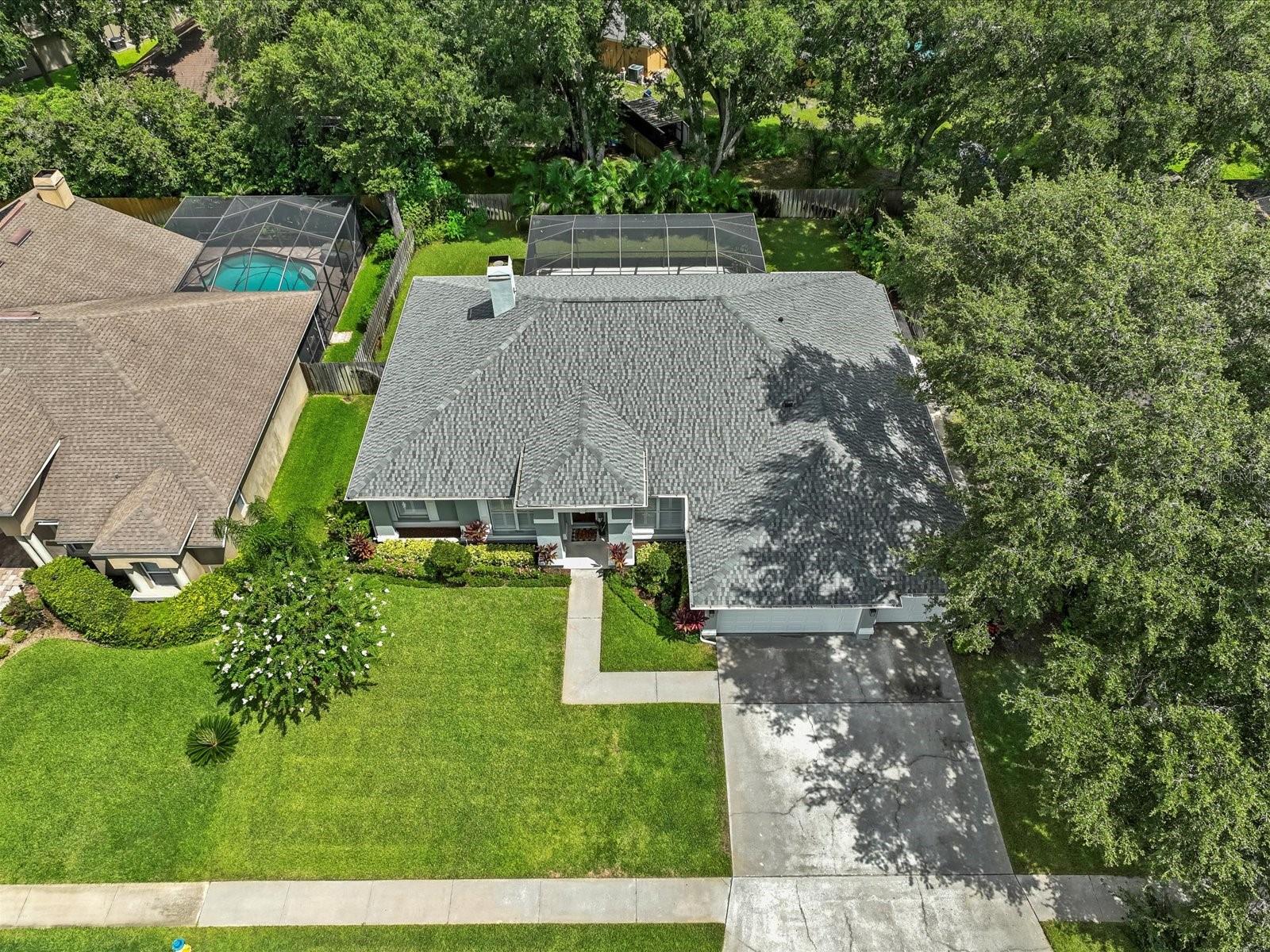 Aerial View-New Roof